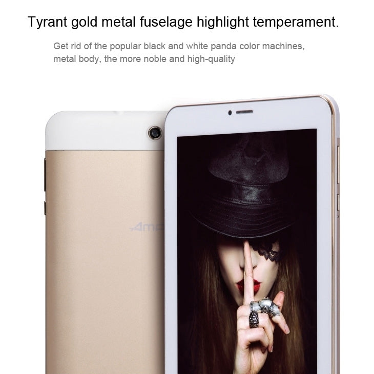 Ampe A91, 9.0 inch,  512MB+8GB, Android 4.2.2, MTK6572 Dual Core, Dual SIM, GSM Phone Call, GPS, WiFi, OTG, Bluetooth(Gold)