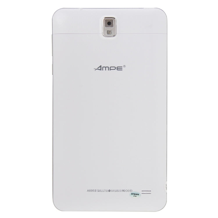 Ampe A695, 6.95 inch, 1GB+8GB, 3G Phone Call, Android 4.4, MTK8382 Quad Core 1.3GHz, GPS, WiFi, OTG, Bluetooth, FM(White)