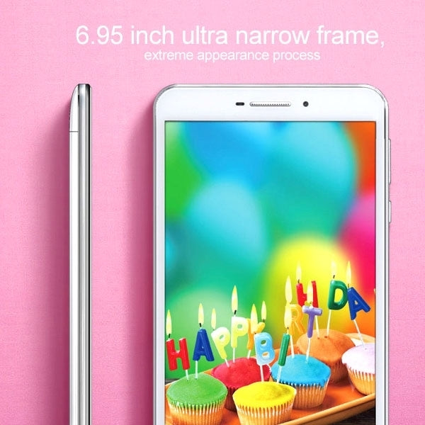 Ampe A695, 6.95 inch, 1GB+8GB, 3G Phone Call, Android 4.4, MTK8382 Quad Core 1.3GHz, GPS, WiFi, OTG, Bluetooth, FM(White)