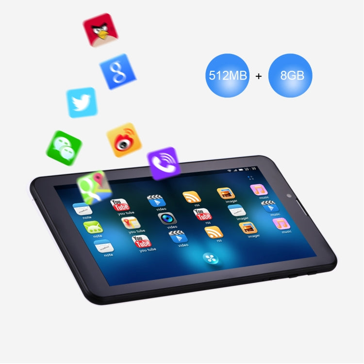 7.0 inch Tablet PC, 1GB+16GB, 3G Phone Call