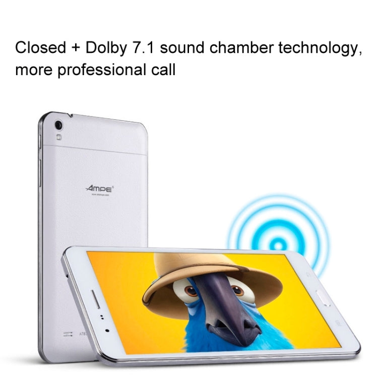 Ampe A78 Tablet PC 16GB, 7.0 inch Android 4.2.2 Phone Call, CPU: MTK6592 Octa Core 1.7GHz, RAM: 2GB, GPS(White)