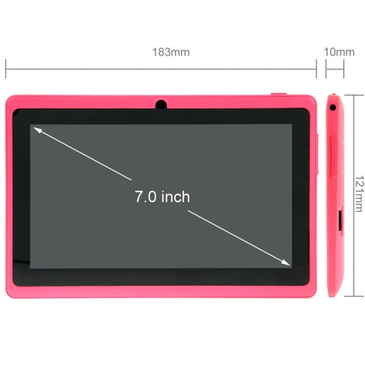 Q88 Tablet PC, 7.0 inch, 512MB+8GB, Android 4.4,  Allwinner A33 Quad Core 1.5GHz, WiFi, Bluetooth