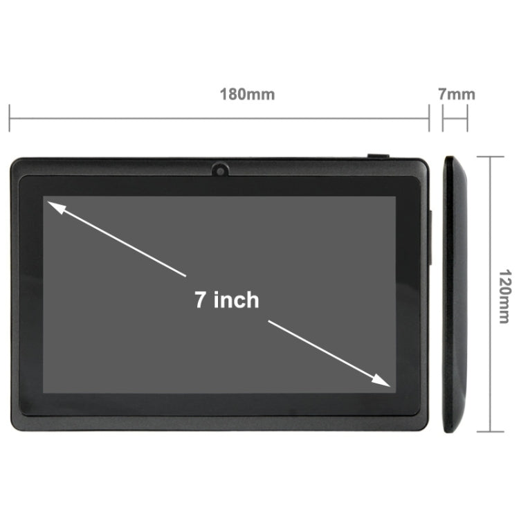 Tablet PC 7.0 inch, 1GB+16GB, Android 4.0, Allwinner A33 Quad Core 1.5GHz, WiFi, Bluetooth, OTG, G-sensor