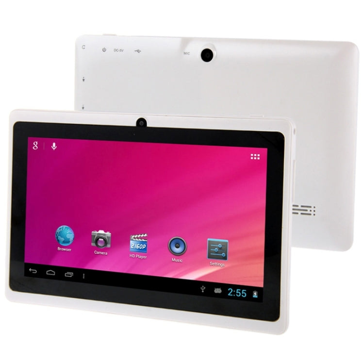 Tablet PC 7.0 inch, 1GB+16GB, Android 4.0, Allwinner A33 Quad Core 1.5GHz, WiFi, Bluetooth, OTG, G-sensor
