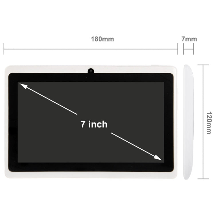 Tablet PC 7.0 inch, 1GB+16GB, Android 4.0, Allwinner A33 Quad Core 1.5GHz, WiFi, Bluetooth, OTG, G-sensor