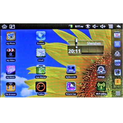 7.0 inch Android 4.4 Notebook PC, EPC 701, CPU: VIA WM8880 Dual Core 1.5GHz