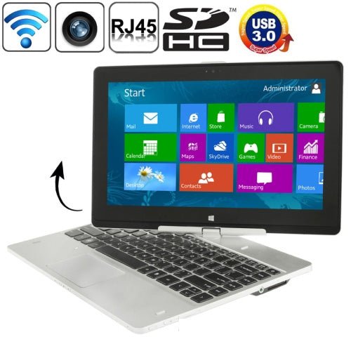 11.6 inch Windows 8 Netbook PC 320GB, CPU: Intel Celeron 1037U, 1.8GHz, RAM: 2GB(Silver)