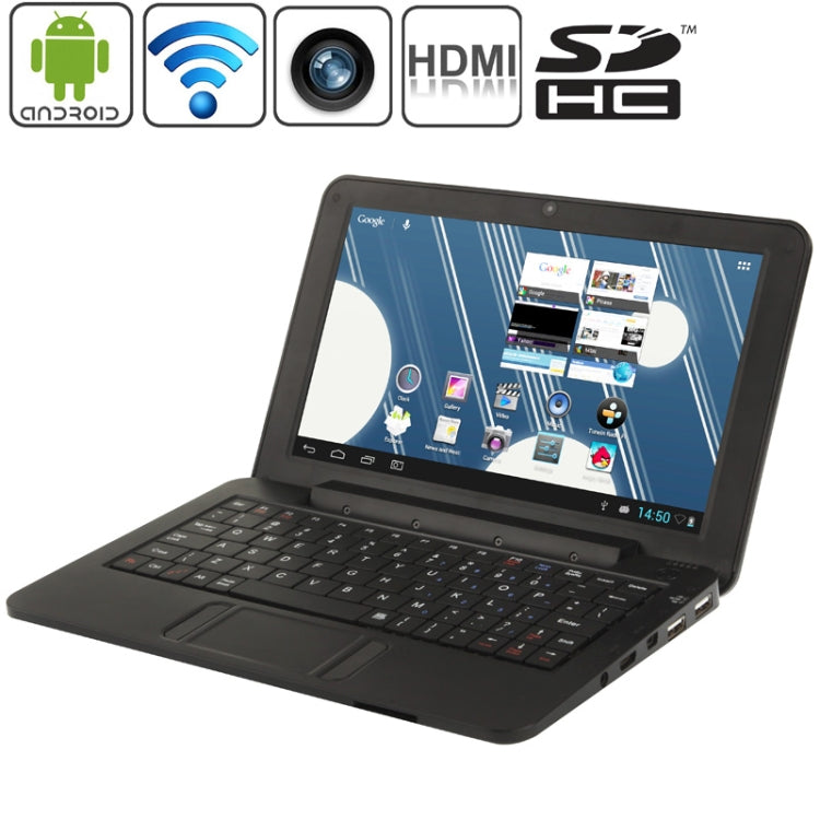 9.0 inch Android 4.2 Netbook PC, CPU: VIA WM8880 Dual Core, 1.5GHz(Black)