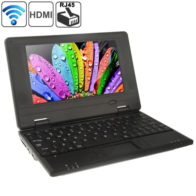 EPC 701 Notebook PC, 7.0 inch, 512MB+4GB, Android 4.4.2, CPU: VIA WM8880 Dual Core up to 1.6GHz, WiFi