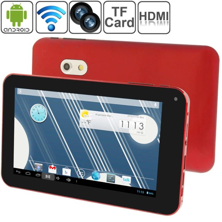 7.0 inch Android 4.2 Tablet PC, CPU: Allwinner A20 Dual Core, 1.2GHz