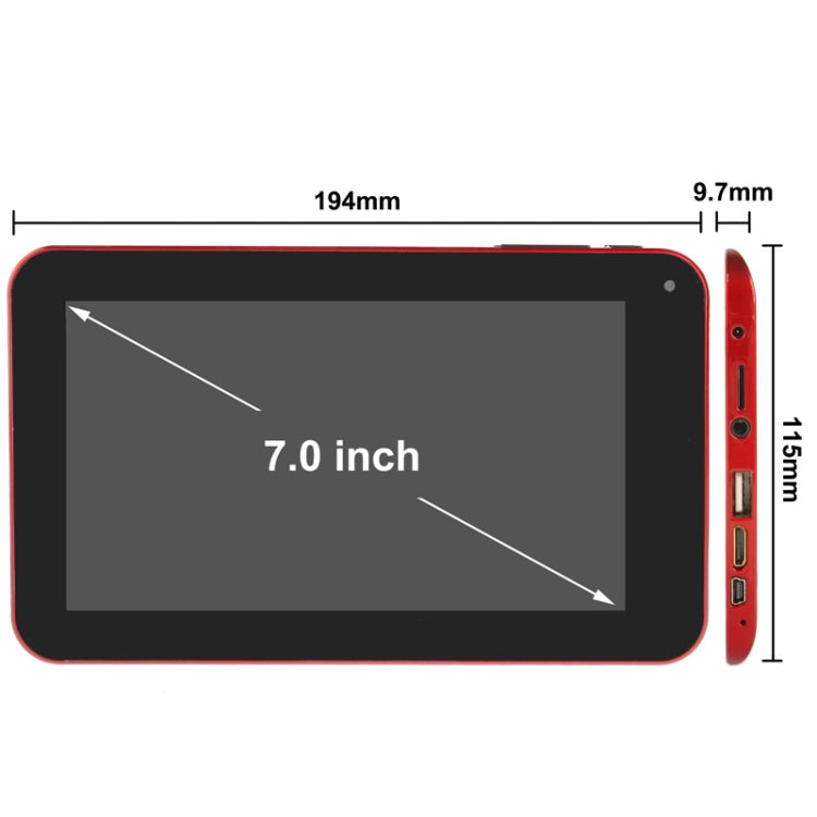7.0 inch Android 4.2 Tablet PC, CPU: Allwinner A20 Dual Core, 1.2GHz