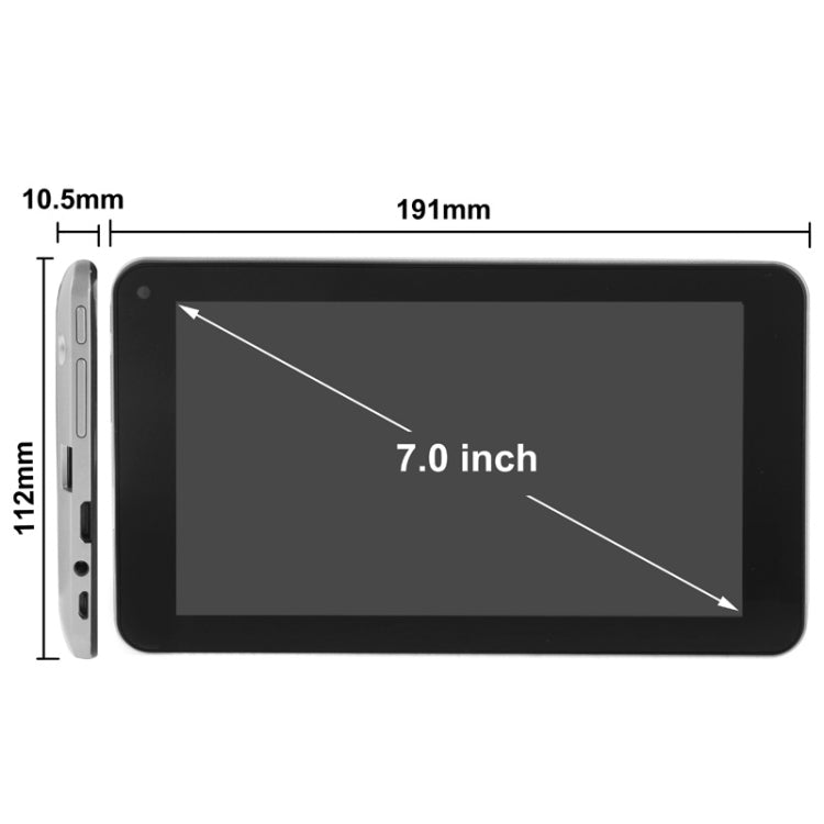 7.0 inch Android 4.2 Tablet PC 8GB, CPU: Actions ATM7021 Dual Core, 1.5GHz
