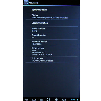 10.1 inch Android 4.2 Tablet PC 8GB, CPU: Allwinner A20 Cortex-A7, 1.2GHz(White)