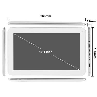 10.1 inch Android 4.2 Tablet PC 8GB, CPU: Allwinner A20 Cortex-A7, 1.2GHz(White)