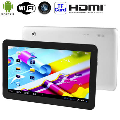 10.1 inch Android 4.1 Tablet PC 8GB, CPU: RK3066 Cortex A9, 1.5GHz, RAM: 1GB(Silver)