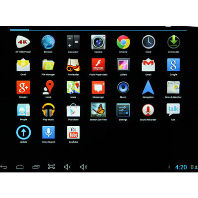 10.1 inch Android 4.1 Tablet PC 8GB, CPU: RK3066 Cortex A9, 1.5GHz, RAM: 1GB(Silver)