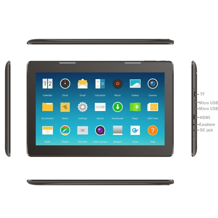 13.3 inch Tablet PC,  2GB+32GB, 10000mAh Battery, Google Android 9.0 RK3368 Octa Core ARM Cortex-A53 up to 1.8GHz, HDMI, 3G USB-Dongle, USB LAN, WiFi, BT(Black)