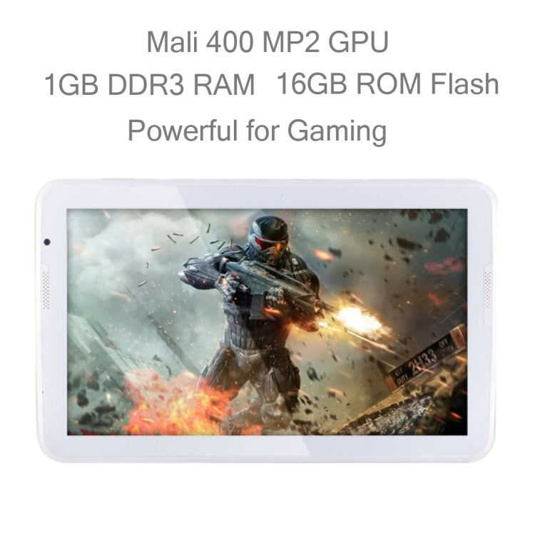 Tablet PC, 10.6 inch, 1GB+16GB, Android 5.1 Allwinner A83T Octa Core up to 1.8GHz(White)