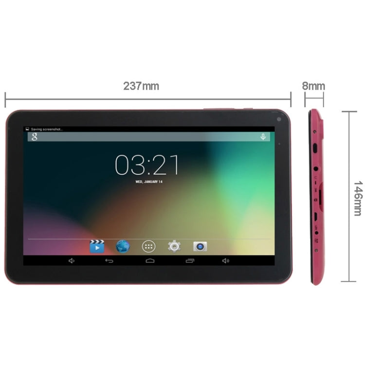 9.0 inch Tablet PC, 1GB+16GB, Android 4.0 AllWinner A33 Quad Core up to 1.2GHz, WiFi