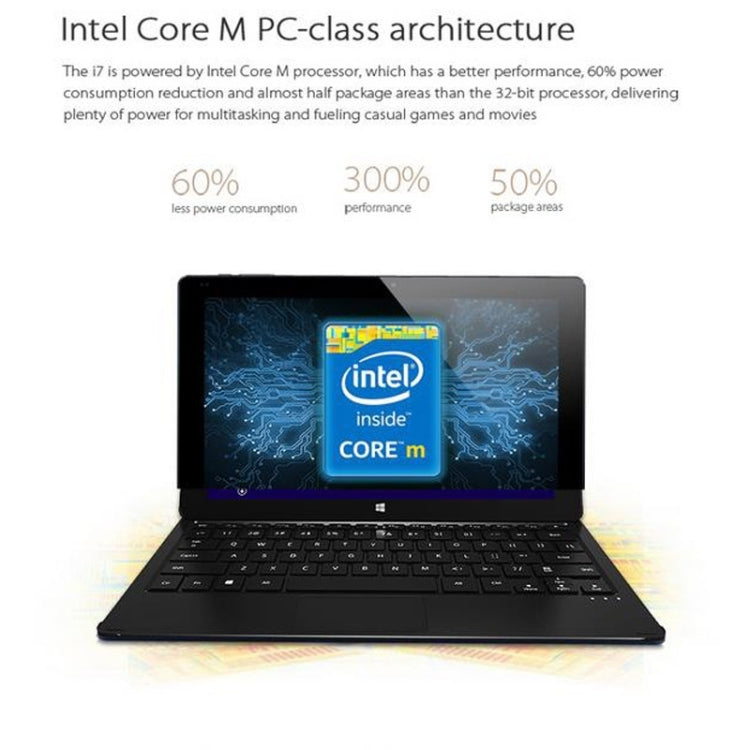 Cube i7 Tablet PC 128GB, Network: 4G, 11.6 inch Windows 10, Intel Core-M 5Y10C Dual-core, RAM: 4GB, Bluetooth V4.0, with Keyboard