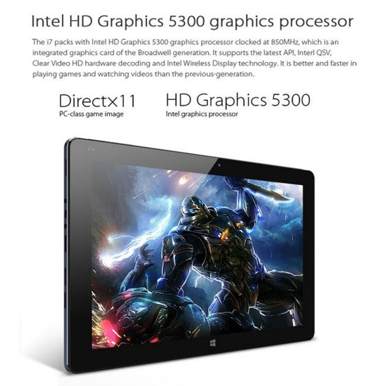Cube i7 Tablet PC 128GB, Network: 4G, 11.6 inch Windows 10, Intel Core-M 5Y10C Dual-core, RAM: 4GB, Bluetooth V4.0, with Keyboard