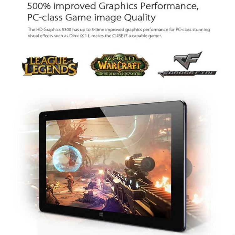 Cube i7 Tablet PC 128GB, Network: 4G, 11.6 inch Windows 10, Intel Core-M 5Y10C Dual-core, RAM: 4GB, Bluetooth V4.0, with Keyboard