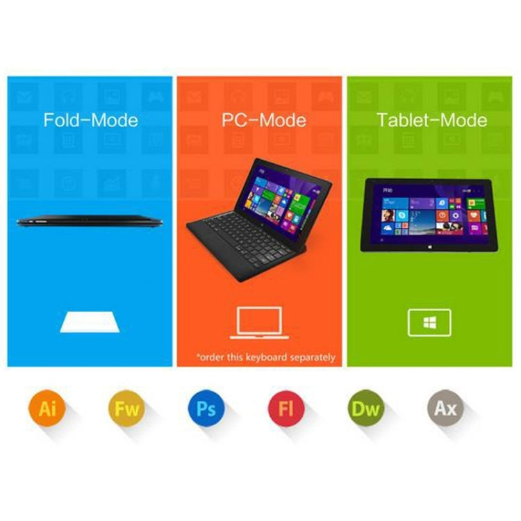Cube i7 Tablet PC 128GB, Network: 4G, 11.6 inch Windows 10, Intel Core-M 5Y10C Dual-core, RAM: 4GB, Bluetooth V4.0, with Keyboard