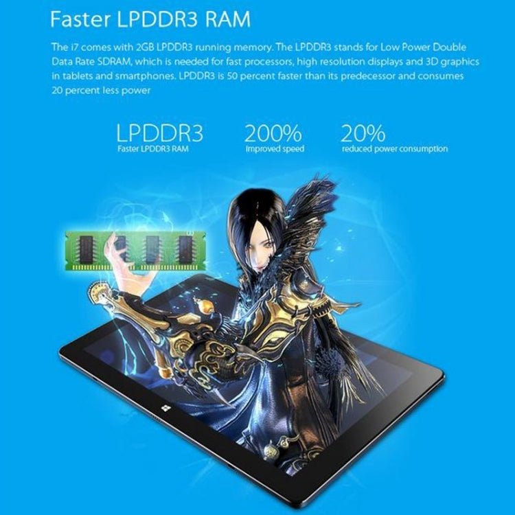 Cube i7 Tablet PC 128GB, Network: 4G, 11.6 inch Windows 10, Intel Core-M 5Y10C Dual-core, RAM: 4GB, Bluetooth V4.0, with Keyboard