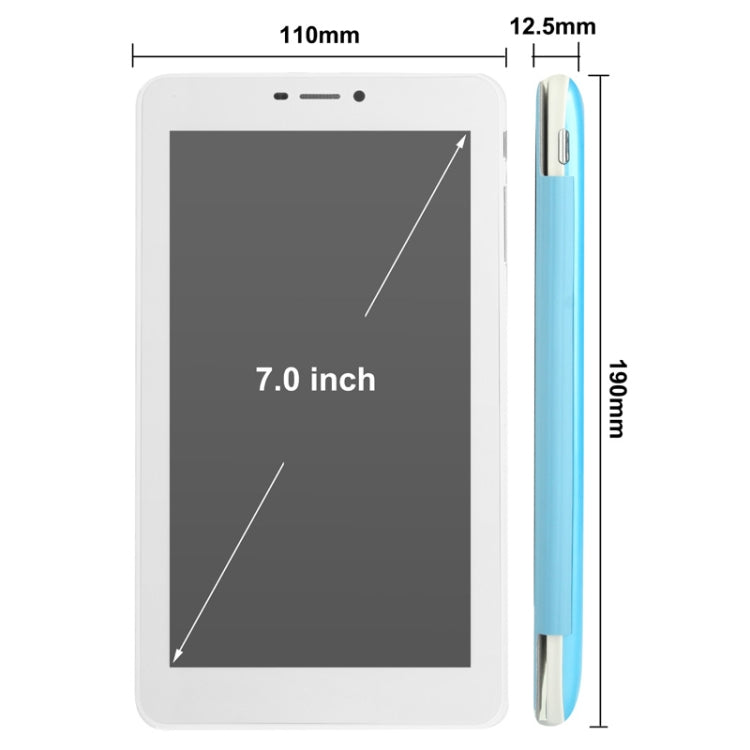 7.0 inch Android 4.1 Tablet PC, GSM Mobile Phone Function, GPS(Blue)