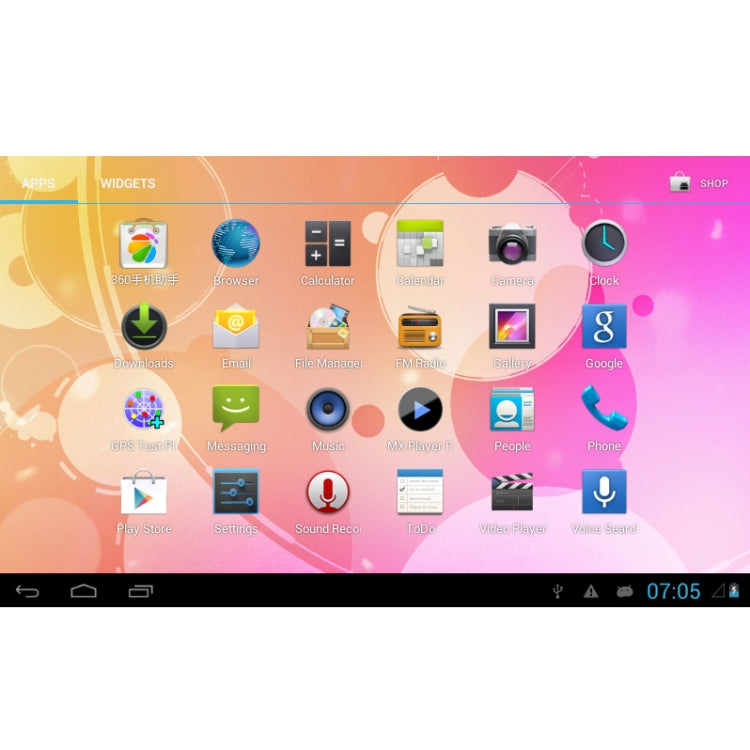 7.0 inch Android 4.1 Tablet PC, GSM Mobile Phone Function, GPS(Blue)