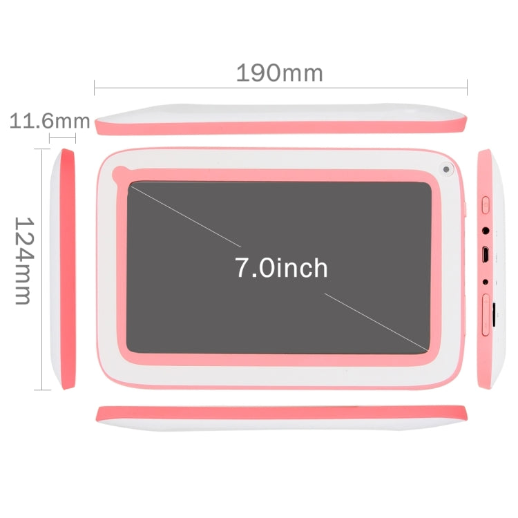 Kids Education Tablet, 7.0 inch, 512MB+8GB, Android 4.4 Allwinner A33 Quad Core, WiFi, Bluetooth
