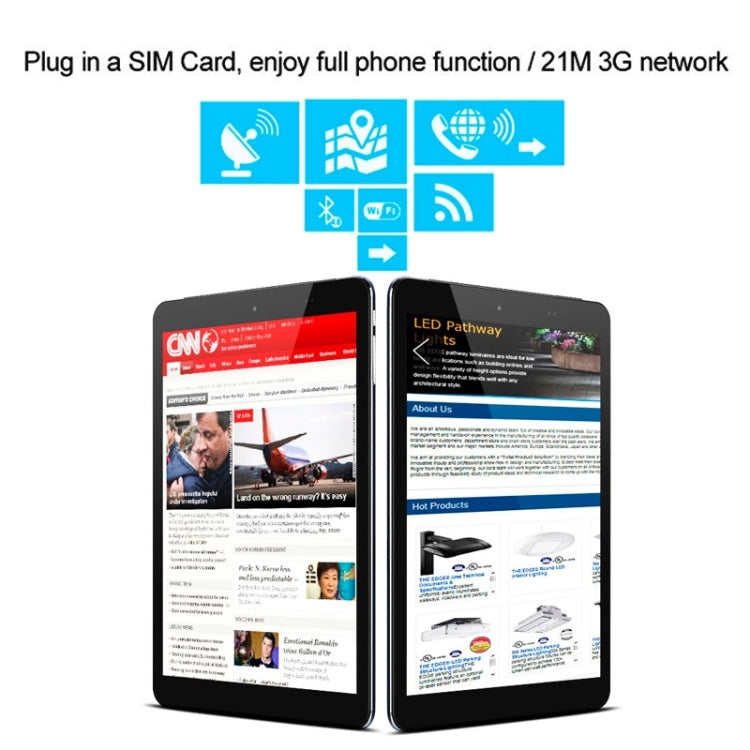 Cube I6 Dual OS, 2GB+32GB, 9.7 inch Windows 8.1 & Android 4.4.2 Intel Z3735F 64bit Quad-core 1.33-1.8GHz, 3G Phone Call, GPS