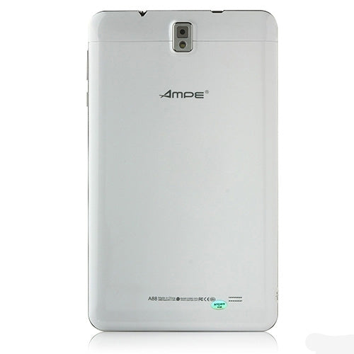 AMPE A88 Tablet PC 8GB, 8 inch Android 4.4, RAM:1GB, Dual SIM, Support 3G Call, GPS(White)