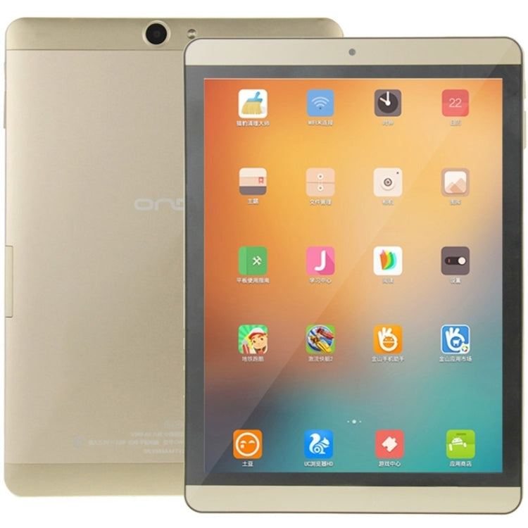 ONDA New V989 AIR Tablet PC 16GB, 9.7 inch Android 4.4.2, CPU: Allwinner A83 Octa Core ARM Cortex A7*8 2.0GHz, RAM: 2GB, CE FCC ROHS WEEE Certification(Gold)