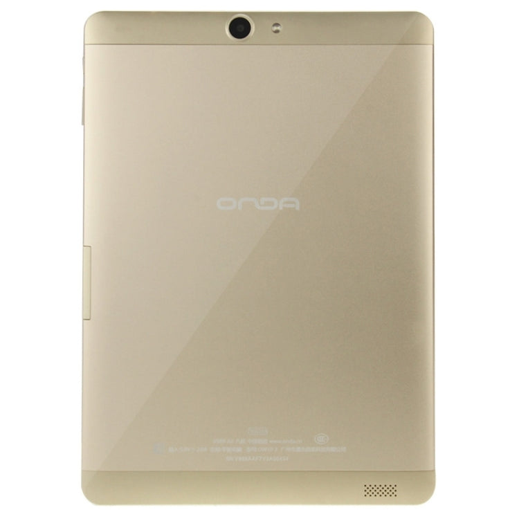 ONDA New V989 AIR Tablet PC 16GB, 9.7 inch Android 4.4.2, CPU: Allwinner A83 Octa Core ARM Cortex A7*8 2.0GHz, RAM: 2GB, CE FCC ROHS WEEE Certification(Gold)