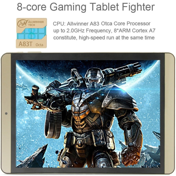 ONDA New V989 AIR Tablet PC 16GB, 9.7 inch Android 4.4.2, CPU: Allwinner A83 Octa Core ARM Cortex A7*8 2.0GHz, RAM: 2GB, CE FCC ROHS WEEE Certification(Gold)