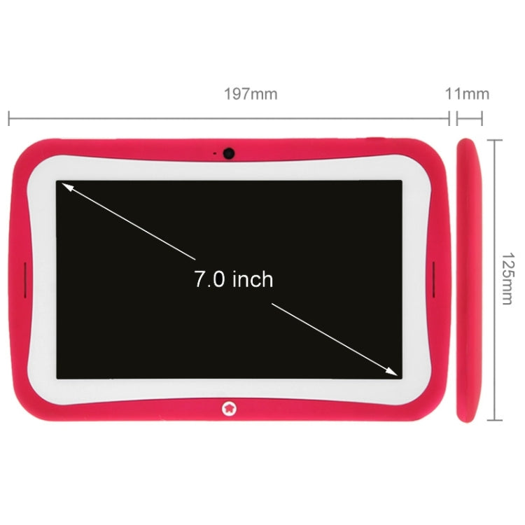 7.0 inch Android 4.2.2 Kids Education Tablet 8GB, Built-learning Software, CPU: Rockchip RK3126 Quad Core, 1.3GHz
