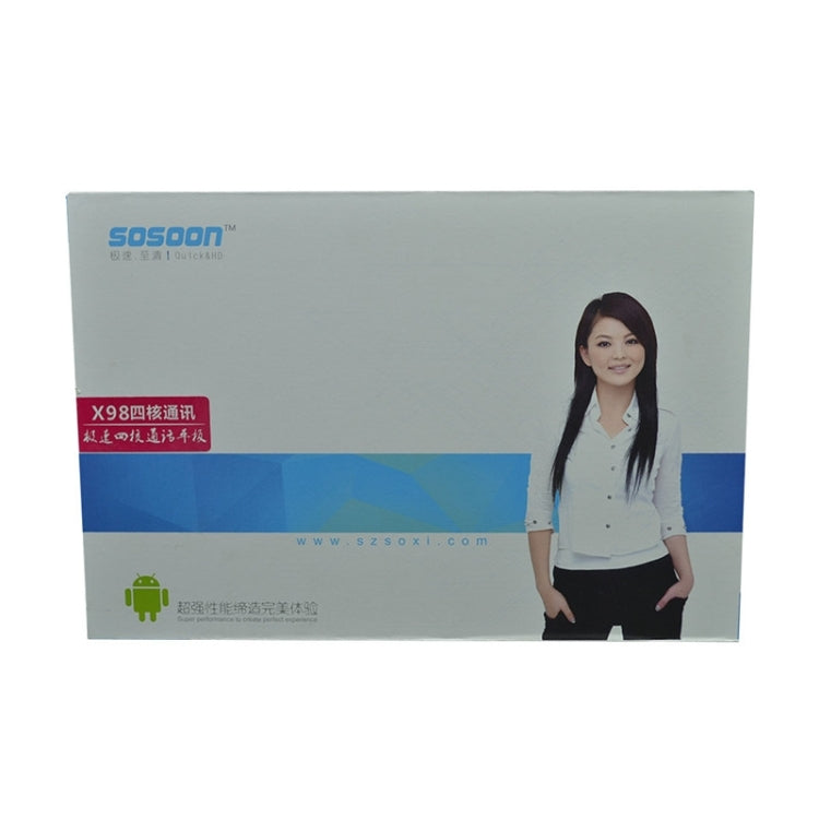 SOSOON X98 Tablet PC 16GB, 9.7 inch Android 4.2.2, MTK8382 Quad Core 1.3GHz, RAM: 1GB, WCDMA&GSM(White)