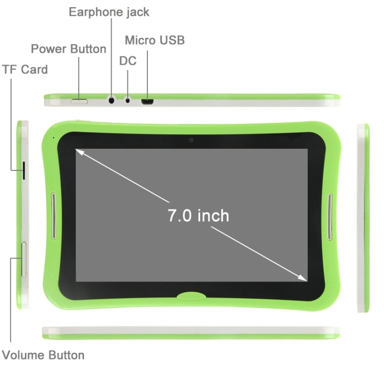 R70 Kids Education Tablet PC, 7.0 inch Android 4.4.2, Built-learning Software, CPU: Rockchip RK3126 Quad Core 1.3GHz