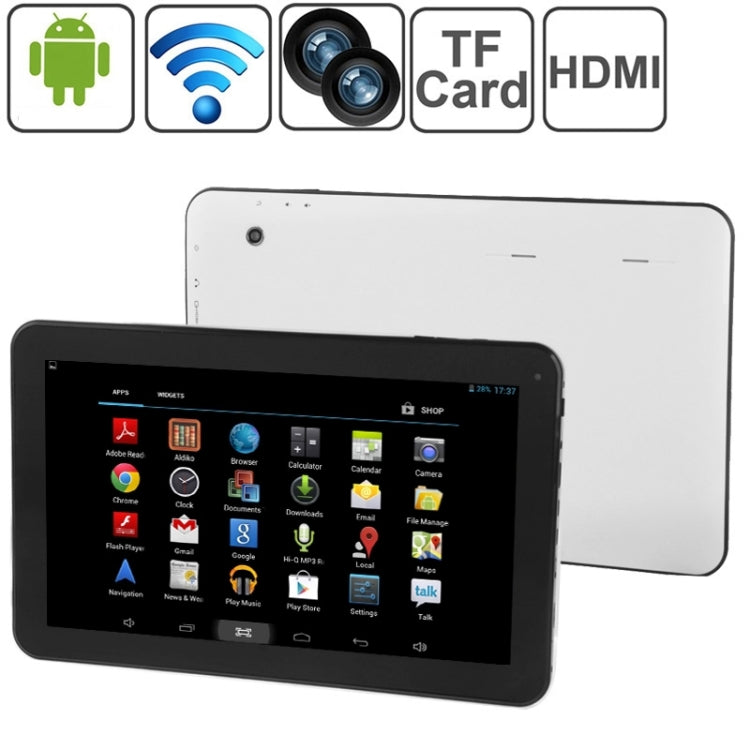 10.1 inch Tablet PC 16GB, Android 5.1, Allwinner A64 Quad Core 1.2GHz, RAM: 1GB(White)