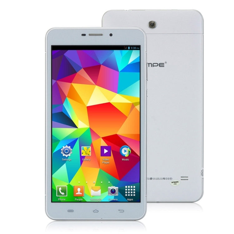 AMPE A698 Tablet PC 8GB, 6.98 inch Android 4.2, Dual SIM, Phone Call, GPS(White)