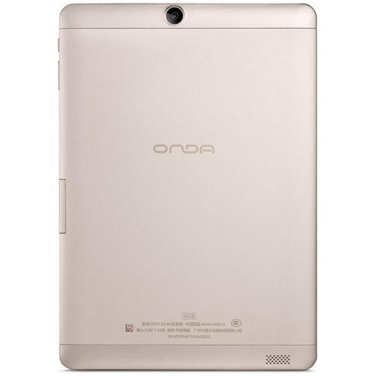 ONDA V919 Air Dual OS, 2GB+64GB, 9.7 inch Windows 10 & Android 4.4 Intel Bay Trail-T Z3735F Quad Core 1.33-1.83GHz, CE FCC ROHS WEEE Certification(Gold)