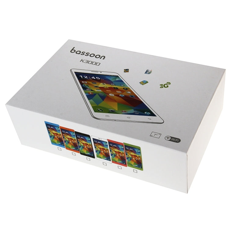 Bassoon K3000 Tablet PC 8GB, 7 inch Android 4.4, Dual SIM, WCDMA, GPS