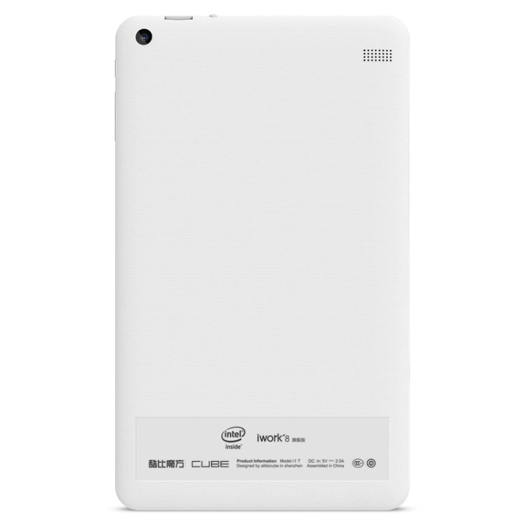 Cube iwork8 Ultimate Tablet PC 32GB, 8 inch Windows 10, Intel Cherry Trail Z8300 Quad Core 1.44-1.84GHz, RAM: 2GB(White)
