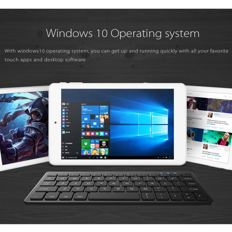 Cube iwork8 Ultimate Tablet PC 32GB, 8 inch Windows 10, Intel Cherry Trail Z8300 Quad Core 1.44-1.84GHz, RAM: 2GB(White)