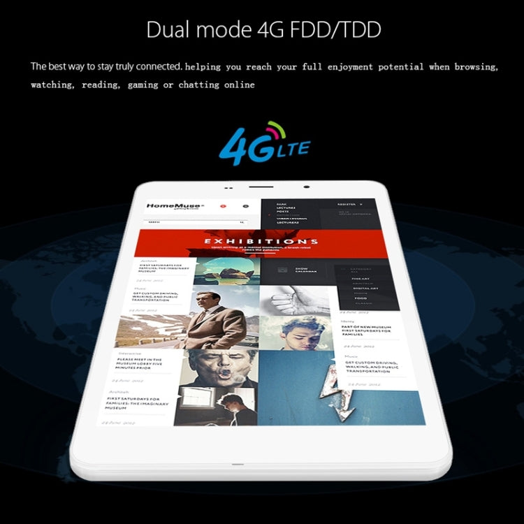 Cube T8 Tablet PC 8GB, 8 inch Android 5.1 4G Phone Call, MT8735 Quad Core 1.3GHz, RAM: 1GB, Dual SIM, GPS(Silver)
