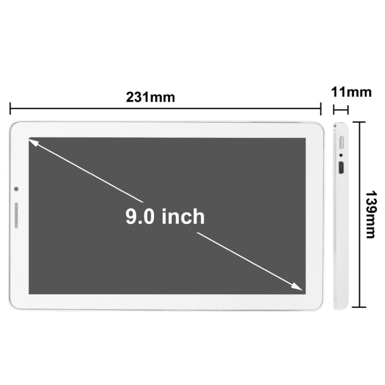 9.0 inch Android 4.1 Tablet PC 8GB, GSM Mobile Phone Function, Dual SIM