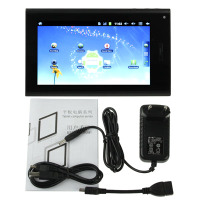 7.0 inch Android 2.3 Tablet PC, Mobile Phone Function, CPU: Boxchip A10 Cortex-A8, 1.2GHz(Black)