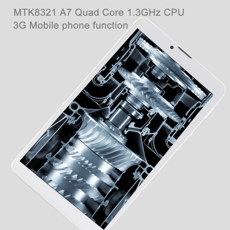 3G Mobile Phone Tablet PC, 7.0 inch, 1GB+16GB, Android 8.1 MTK8321 Quad Core 1.3GHz, Dual SIM, Bluetooth, WiFi, FM, OTG