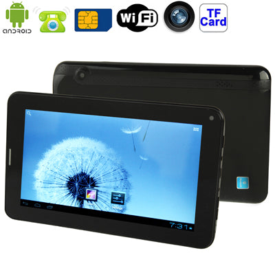 7.0 inch Android 4.0 Tablet PC, 2G Mobile Phone Function(Black)